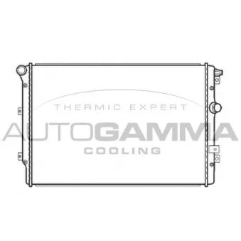 Radiateur, refroidissement du moteur AUTOGAMMA 107117