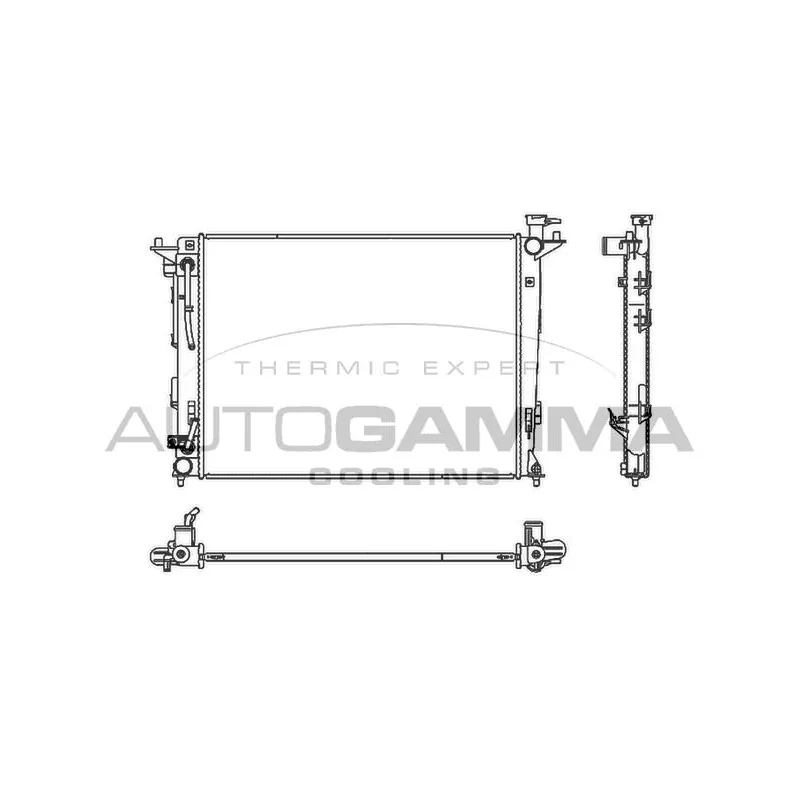 Radiateur, refroidissement du moteur AUTOGAMMA 107121