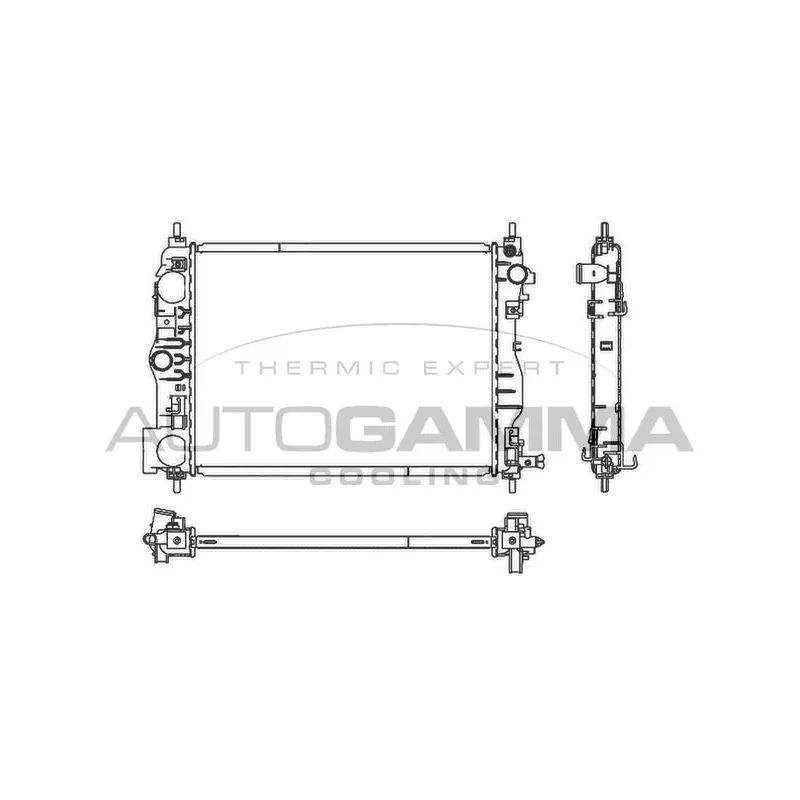 Radiateur, refroidissement du moteur AUTOGAMMA 107125