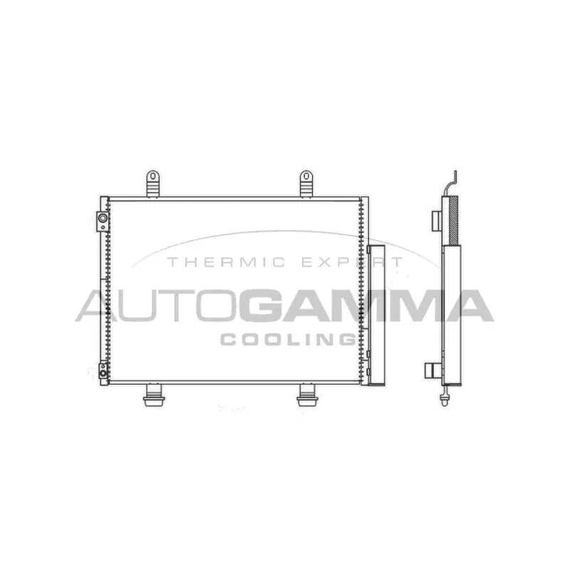 Condenseur, climatisation AUTOGAMMA 107126