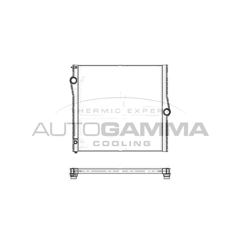 Radiateur, refroidissement du moteur AUTOGAMMA 107134