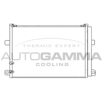 Condenseur, climatisation AUTOGAMMA 107137