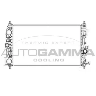 Radiateur, refroidissement du moteur AUTOGAMMA 107138