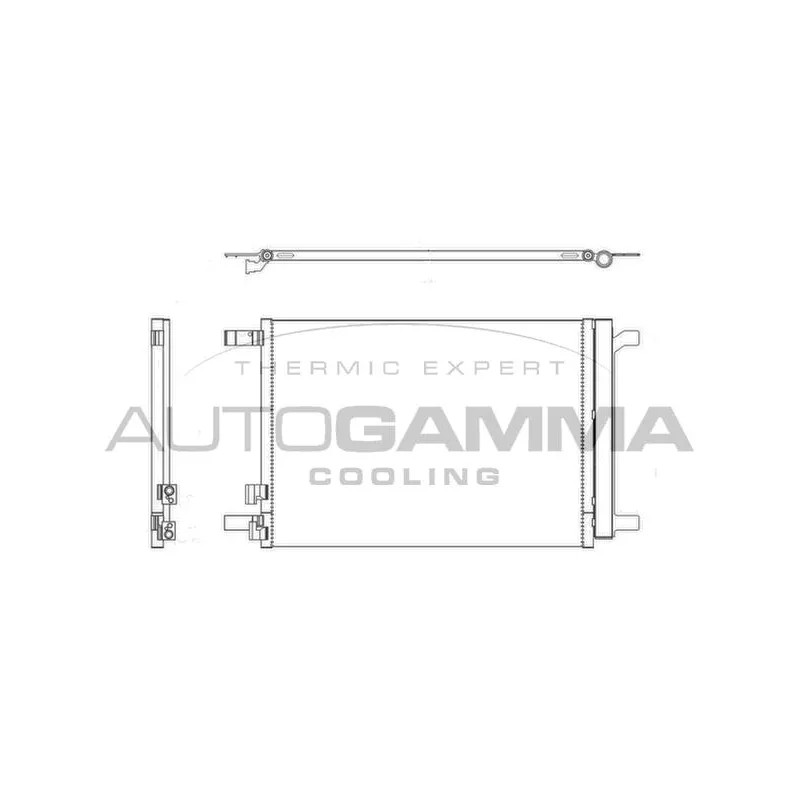 Condenseur, climatisation AUTOGAMMA 107140