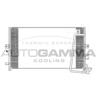 Condenseur, climatisation AUTOGAMMA 107141