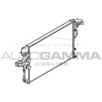 Radiateur, refroidissement du moteur AUTOGAMMA 107142