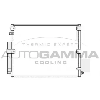 Condenseur, climatisation AUTOGAMMA 107144