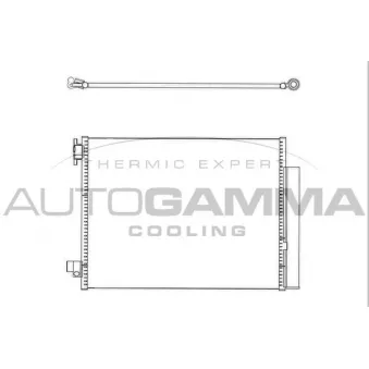 Condenseur, climatisation AUTOGAMMA 107145