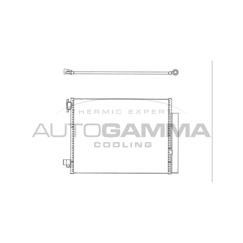 Condenseur, climatisation AUTOGAMMA 107145