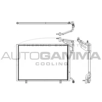 Condenseur, climatisation AUTOGAMMA 107148