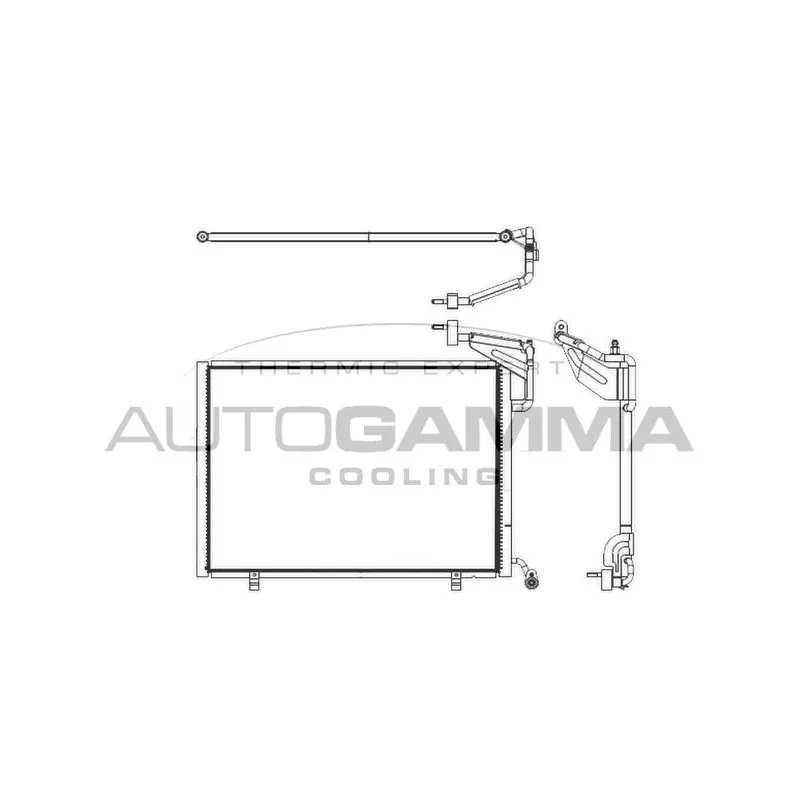 Condenseur, climatisation AUTOGAMMA 107148