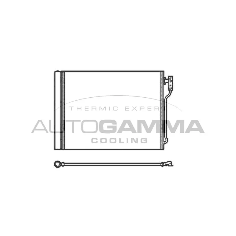Condenseur, climatisation AUTOGAMMA 107156
