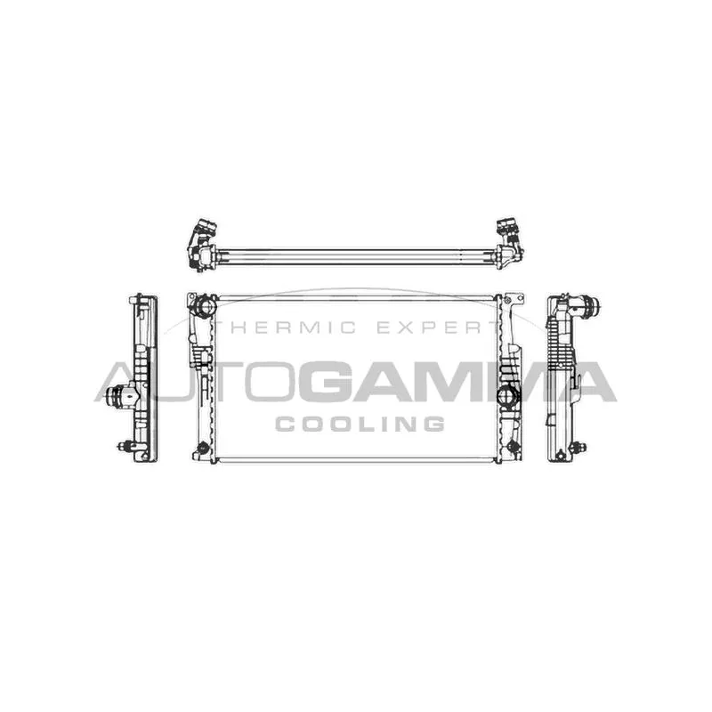 Radiateur, refroidissement du moteur AUTOGAMMA 107159