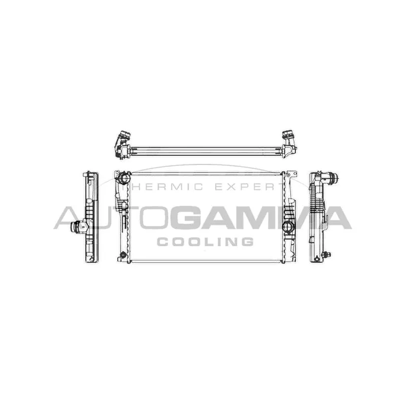 Radiateur, refroidissement du moteur AUTOGAMMA 107160