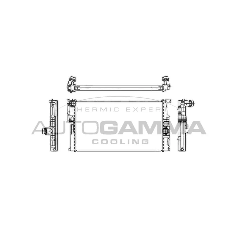 Radiateur, refroidissement du moteur AUTOGAMMA 107161