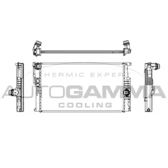 Radiateur, refroidissement du moteur AUTOGAMMA 107162