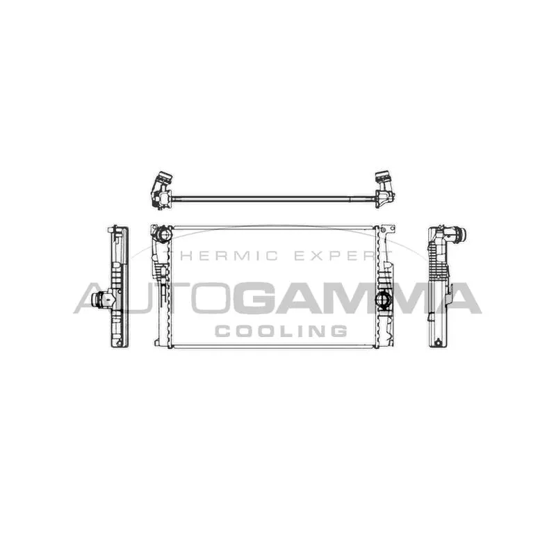 Radiateur, refroidissement du moteur AUTOGAMMA 107162