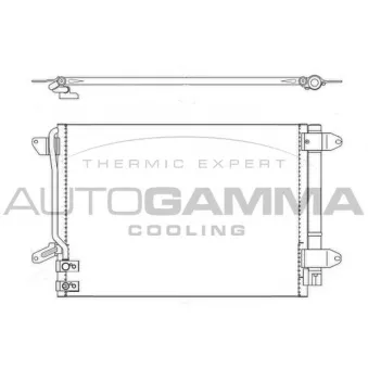 Condenseur, climatisation AUTOGAMMA 107168