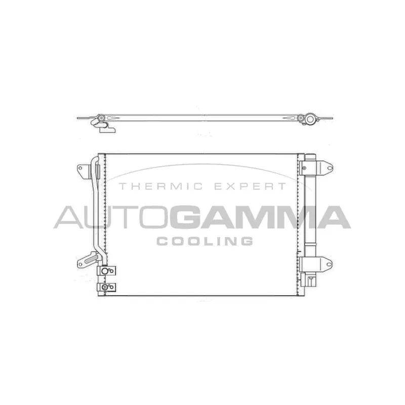Condenseur, climatisation AUTOGAMMA 107168