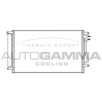 Condenseur, climatisation AUTOGAMMA 107169