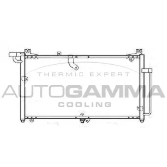 Condenseur, climatisation AUTOGAMMA 107171