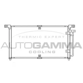 Condenseur, climatisation AUTOGAMMA 107174