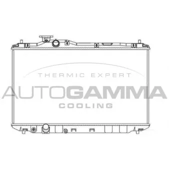 Radiateur, refroidissement du moteur AUTOGAMMA 107176