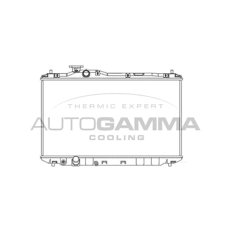 Radiateur, refroidissement du moteur AUTOGAMMA 107176