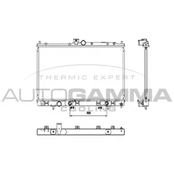 Radiateur, refroidissement du moteur AUTOGAMMA 107182