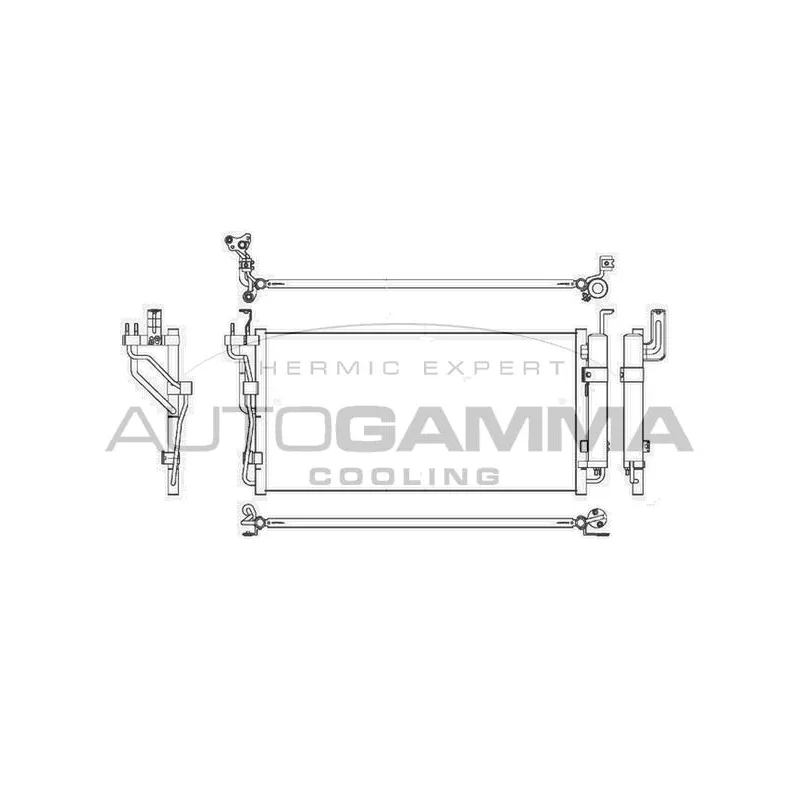 Condenseur, climatisation AUTOGAMMA 107184