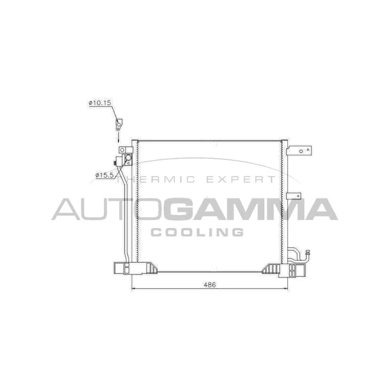 Condenseur, climatisation AUTOGAMMA 107186