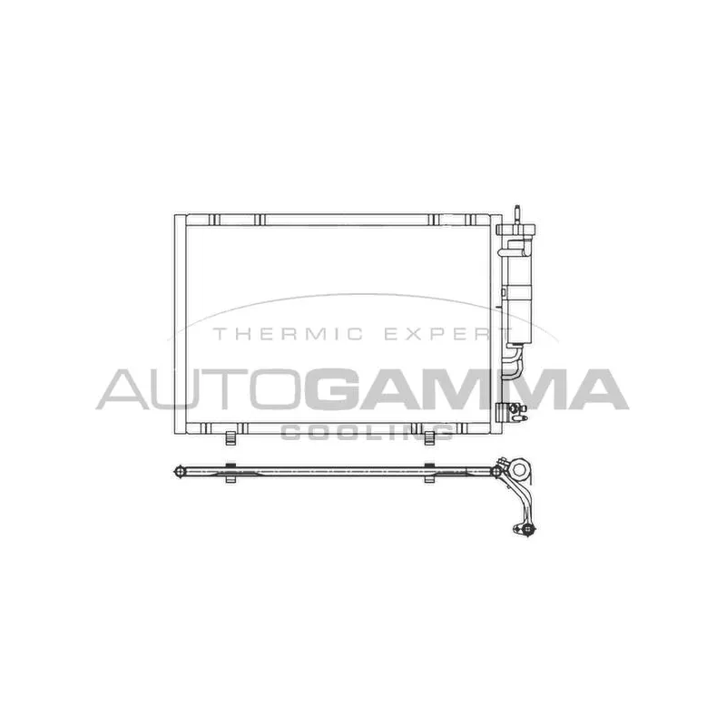 Condenseur, climatisation AUTOGAMMA 107195