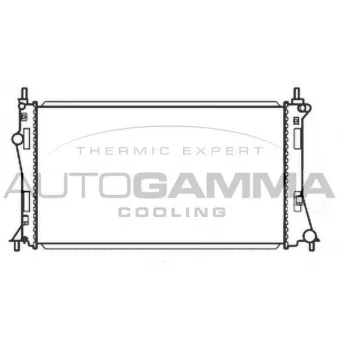 Radiateur, refroidissement du moteur AUTOGAMMA 107197