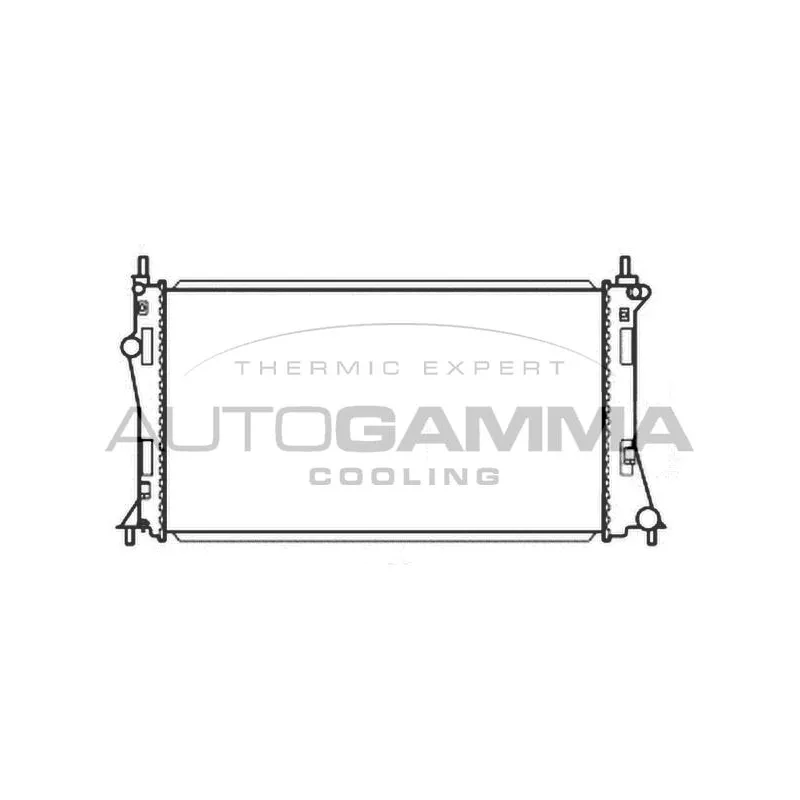 Radiateur, refroidissement du moteur AUTOGAMMA 107197