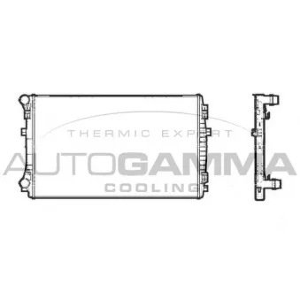 Radiateur, refroidissement du moteur AUTOGAMMA 107198