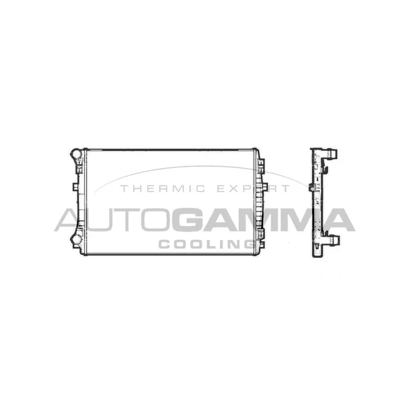 Radiateur, refroidissement du moteur AUTOGAMMA 107198