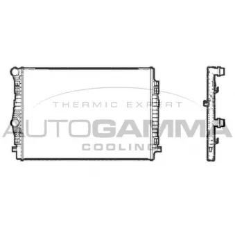 Radiateur, refroidissement du moteur AUTOGAMMA 107199