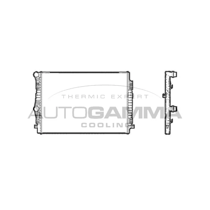 Radiateur, refroidissement du moteur AUTOGAMMA 107199
