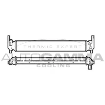 Radiateur, refroidissement du moteur AUTOGAMMA 107200