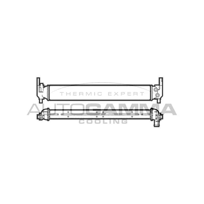 Radiateur, refroidissement du moteur AUTOGAMMA 107200
