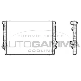 Radiateur, refroidissement du moteur AUTOGAMMA 107201