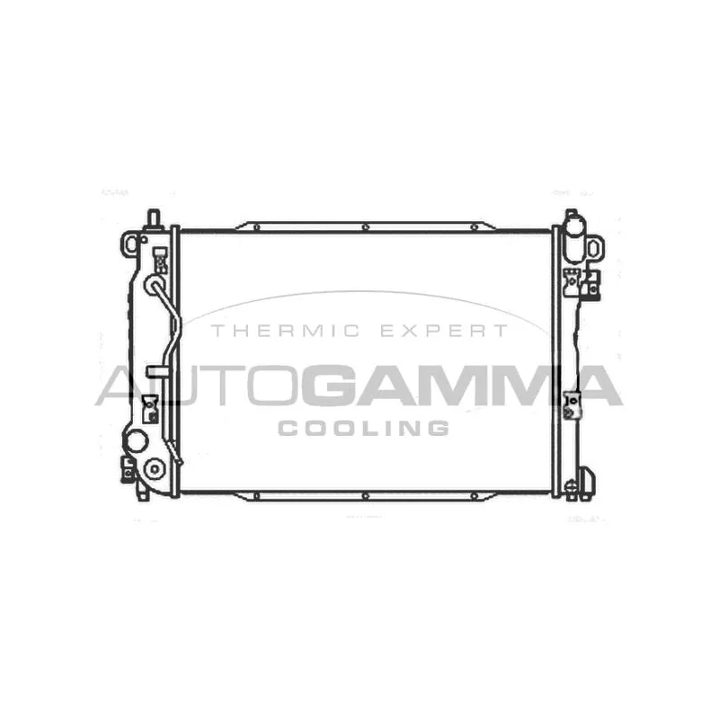 Radiateur, refroidissement du moteur AUTOGAMMA 107205