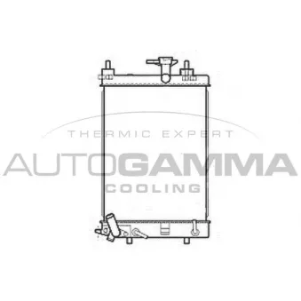 Radiateur, refroidissement du moteur AUTOGAMMA 107206