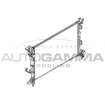 Radiateur, refroidissement du moteur AUTOGAMMA 107209
