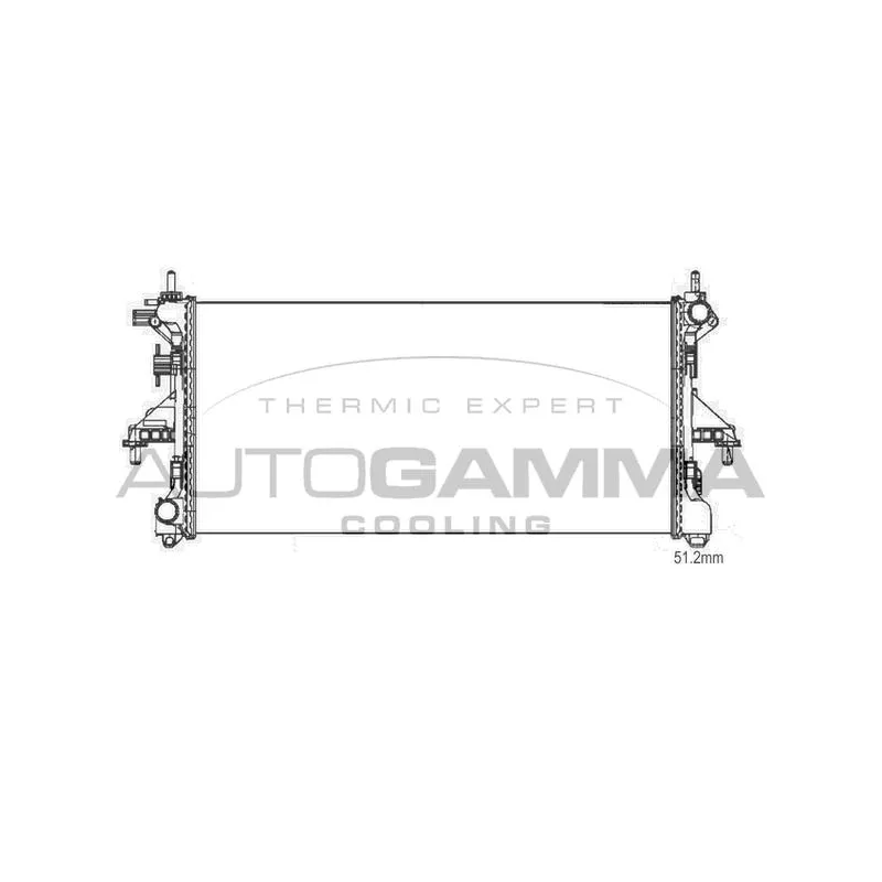 Radiateur, refroidissement du moteur AUTOGAMMA 107211
