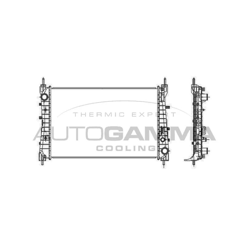 Radiateur, refroidissement du moteur AUTOGAMMA 107213