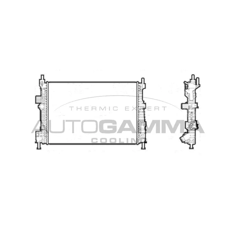Radiateur, refroidissement du moteur AUTOGAMMA 107214