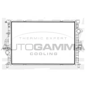 Radiateur, refroidissement du moteur AUTOGAMMA 107216