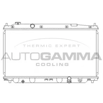 Radiateur, refroidissement du moteur AUTOGAMMA 107218