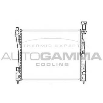 Radiateur, refroidissement du moteur AUTOGAMMA 107220
